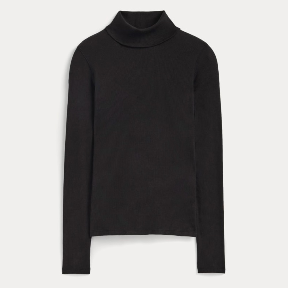 Everlane Ribbed Turtleneck in Black